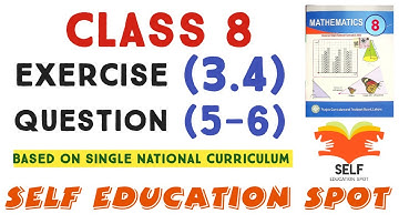 Class 8 Math Exercise 3.4 Question 5,6 || EX - 3.4 Class 8 - Q5,Q6 | Ex 3.4 class 8