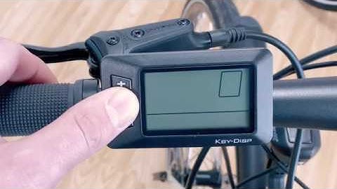 How to operate your Juicy Electric Bike Display
