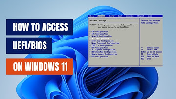 How to Enter UEFI BIOS in Windows 11 (Easy Guide)
