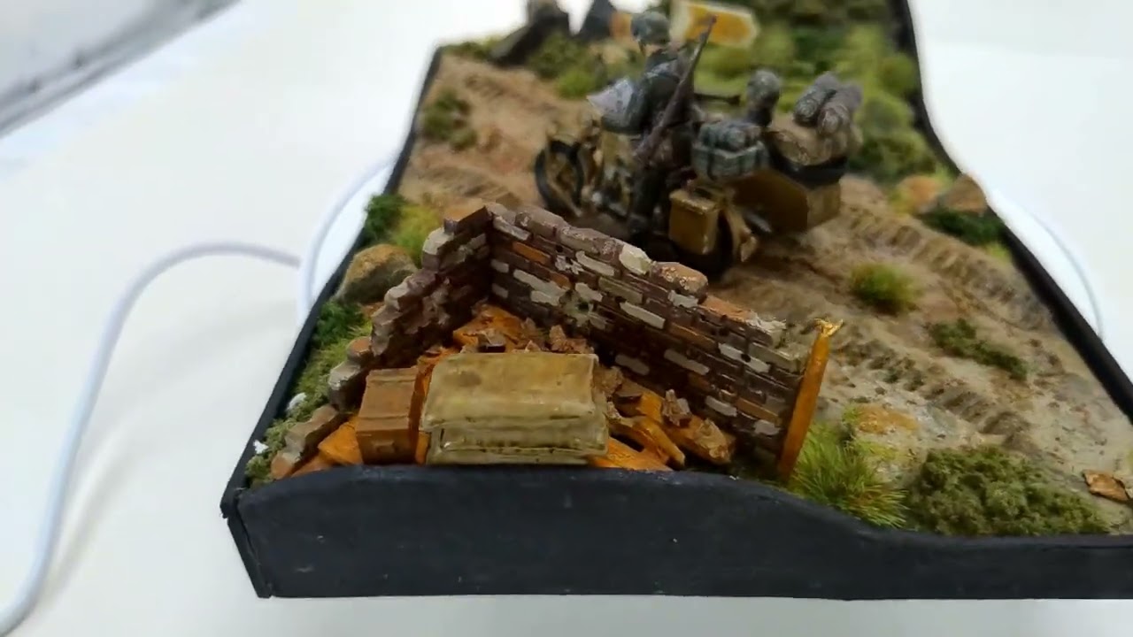 German BMW R75 Italeri in small diorama