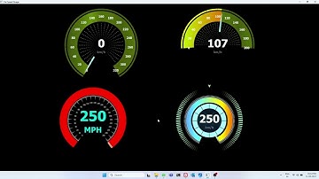 Car Gauge UI with Qt QML