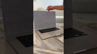 Unboxing my new MacBook Air M3 in Starlight.#appleunboxing #applehaul #asmr #fyp #unboxing