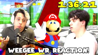 NEW 120 Star WORLD RECORD by Weegee (Reaction) @cheesespeedrunningyt