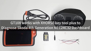 GODIAG GT108 and Key Tool Plus to Diagnose Skoda 4th Generation NEC24C32 Dashboard