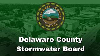 County Stormwater Board, April 6th, 2026