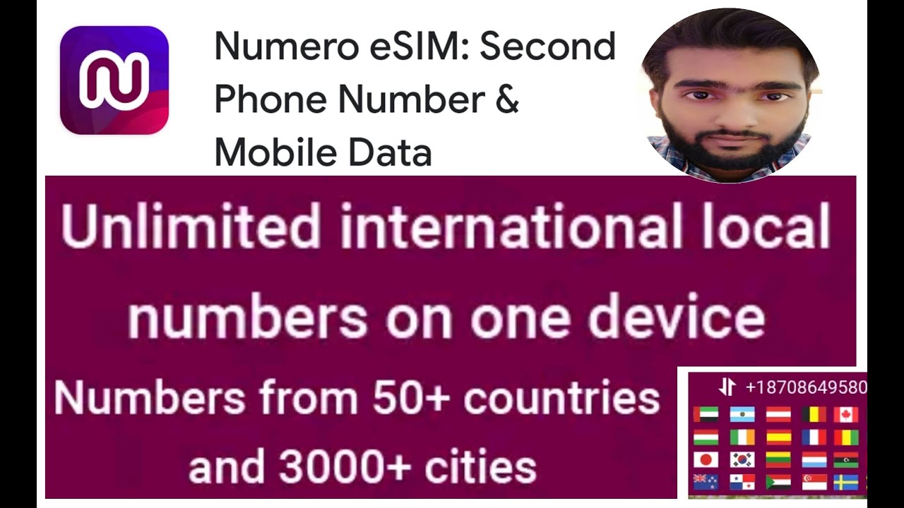 Numero app get unlimited international virtual sim