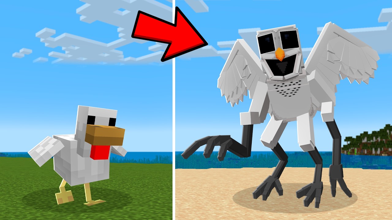 Transformé los MOBS en 99 NOCHES EN EL BOSQUE en Minecraft