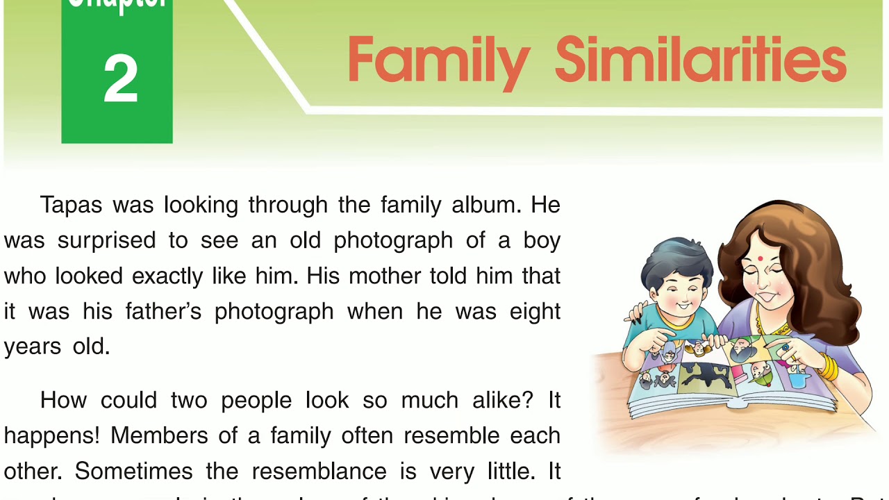 family similarities worksheet