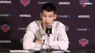 Jeremy Lin Postgame Press Conference Interview Knicks vs Hornets 2/17/12
