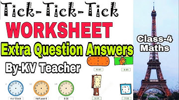 WORKSHEET/ Tick Tick Tick / Class-4 Maths NCERT Chapter 4 Extra Important questions By-KV Teacher