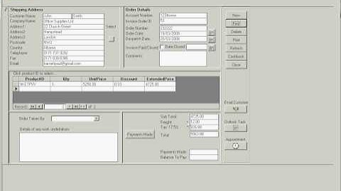 MS Access Invoicing and Quotation Billing Application
