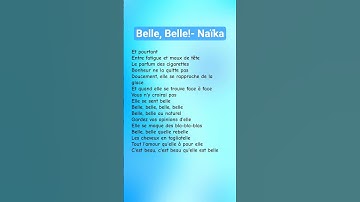 Thumbnail of Belle, Belle!- Naïka #music #song #naika #bellebelle #french #lyrics #spotify #hitsjustmusic