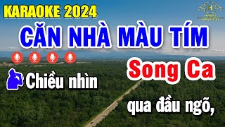 Căn Nhà Màu Tím Karaoke Song Ca Nhạc Sống Âm Thanh Chất Lượng Cao | Trọng Hiếu