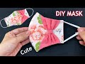 Very Cute! Diy Breathable Face Mask Easy Pattern Sewing Tutorial With Bow | How to Make Mask Ideas |