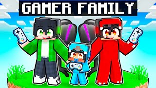 Having a GAMER FAMILY In Minecraft!