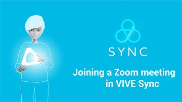 Joining a Zoom Meeting in VIVE Sync
