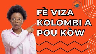 Koman pou fè Viza colombie a transit colombie pour Haitien - YouTube