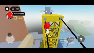I played hedgehog testing as knuckles Roblox 👊