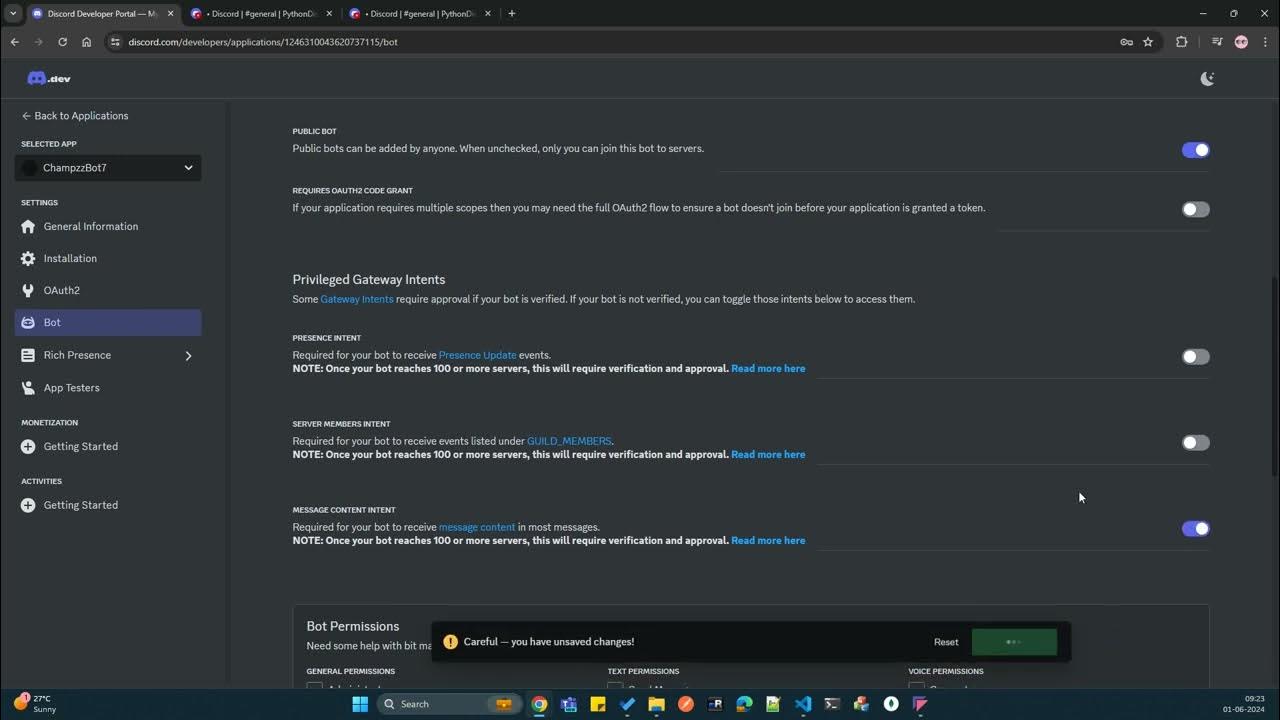 How to create discord python bot | 2024 | Overview | Watch at 2x - YouTube