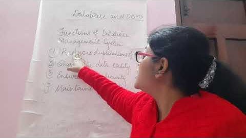 Chapter 6 - Database and DBMS(An Introduction) of class 7 part2(continuation)