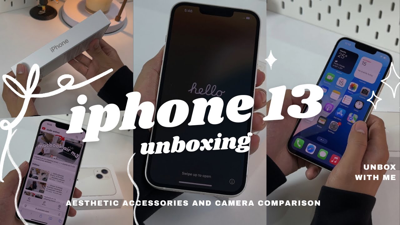 ☁️ iPhone 13 aesthetic unboxing (starlight) : Still worth it at 2026? + cute accessories ✨