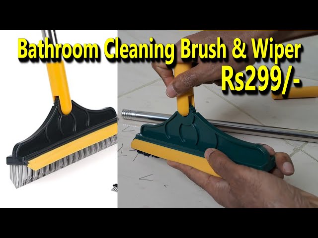 Bathroom cleaning brush with Wiper