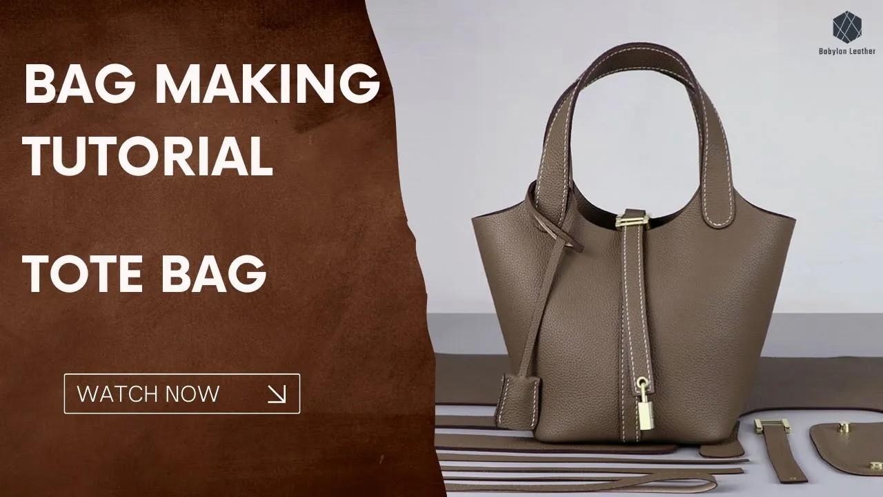 DIY Picotin Bag Easy Learning and Sewing Tutorial | Babylon Leather Kit SY40