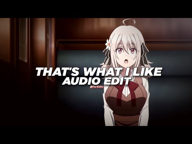 that's what I like - bruno mars [edit audio]