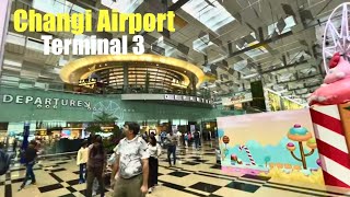 Departure from Changi Airport Terminal 3, SINGAPORE 新加坡樟宜機場第三航廈出發