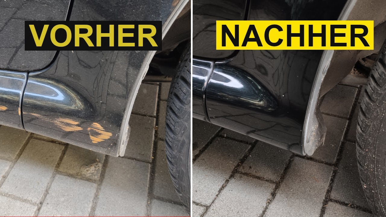 Kratzer im Autolack selbst entfernen mit Politur (ohne Werkzeug) 