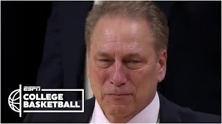 Tom Izzo emotional saying goodbye to players on Michigan State senior night | College Basketball