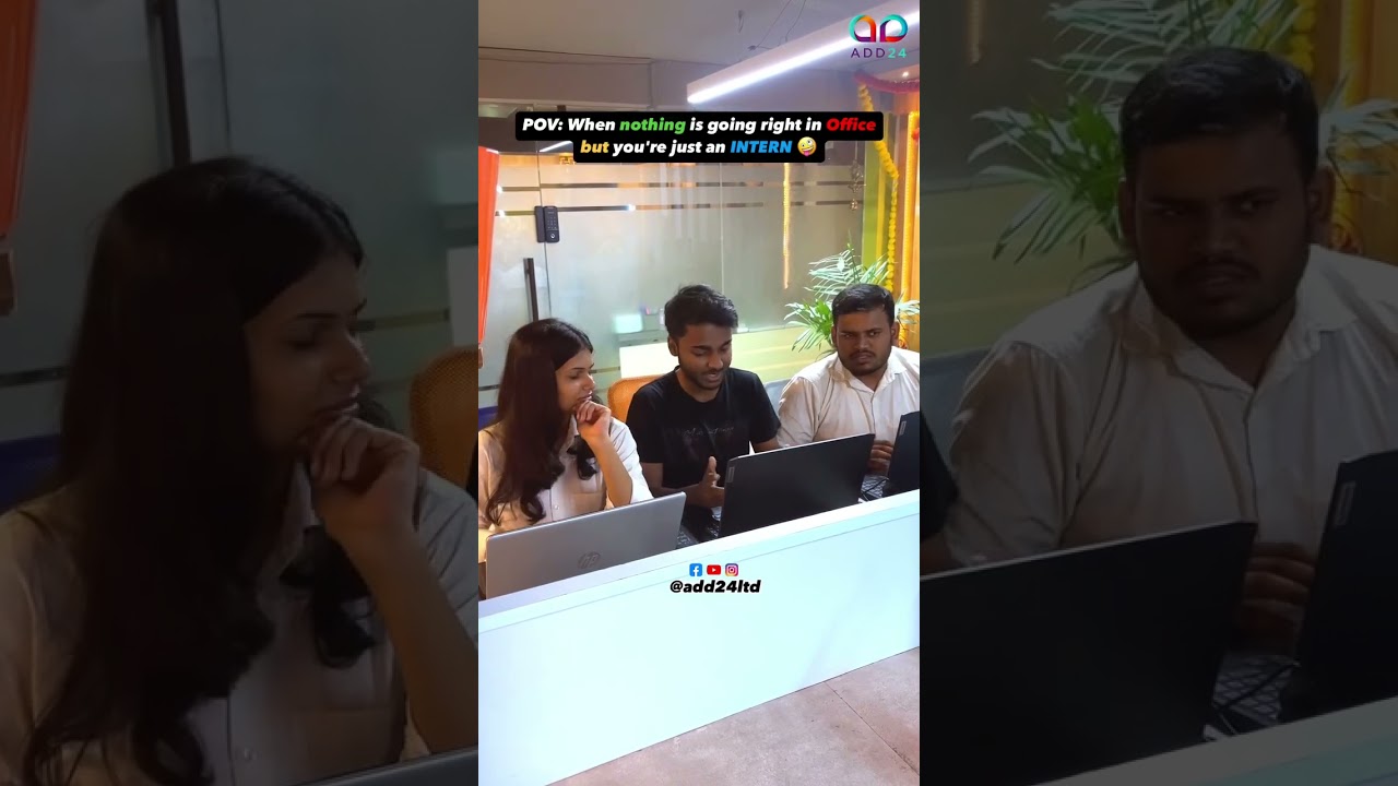 When the whole office is losing it, but you're just an intern…😎 