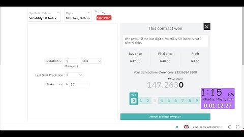 Digit differs Volatility 50 index |100% real strategy | Binary Options Trading