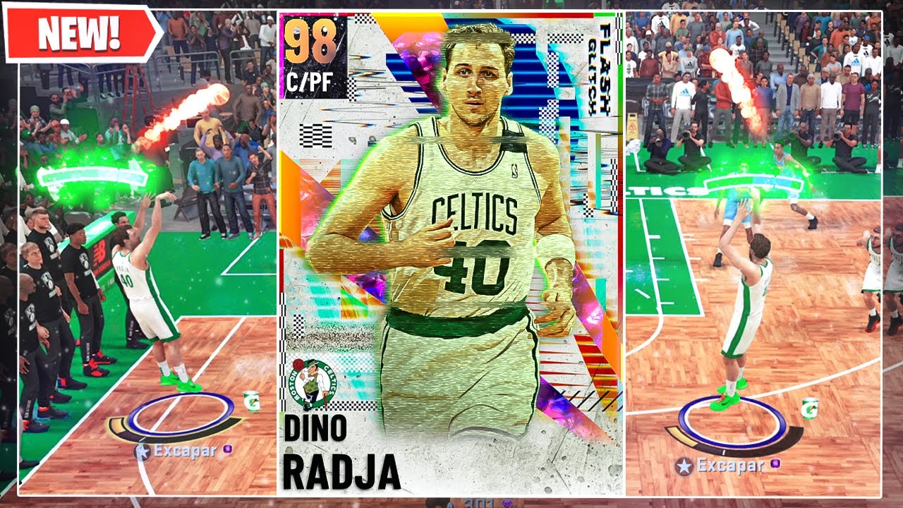 PINK DIAMOND DINO RADJA GAMEPLAY! TOP 3 PF IN NBA 2K23 MYTEAM