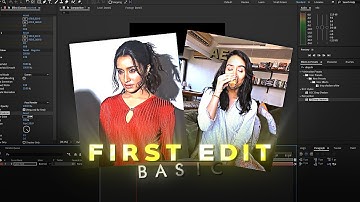 How to make your first edit | After Effects beginner Tutorial