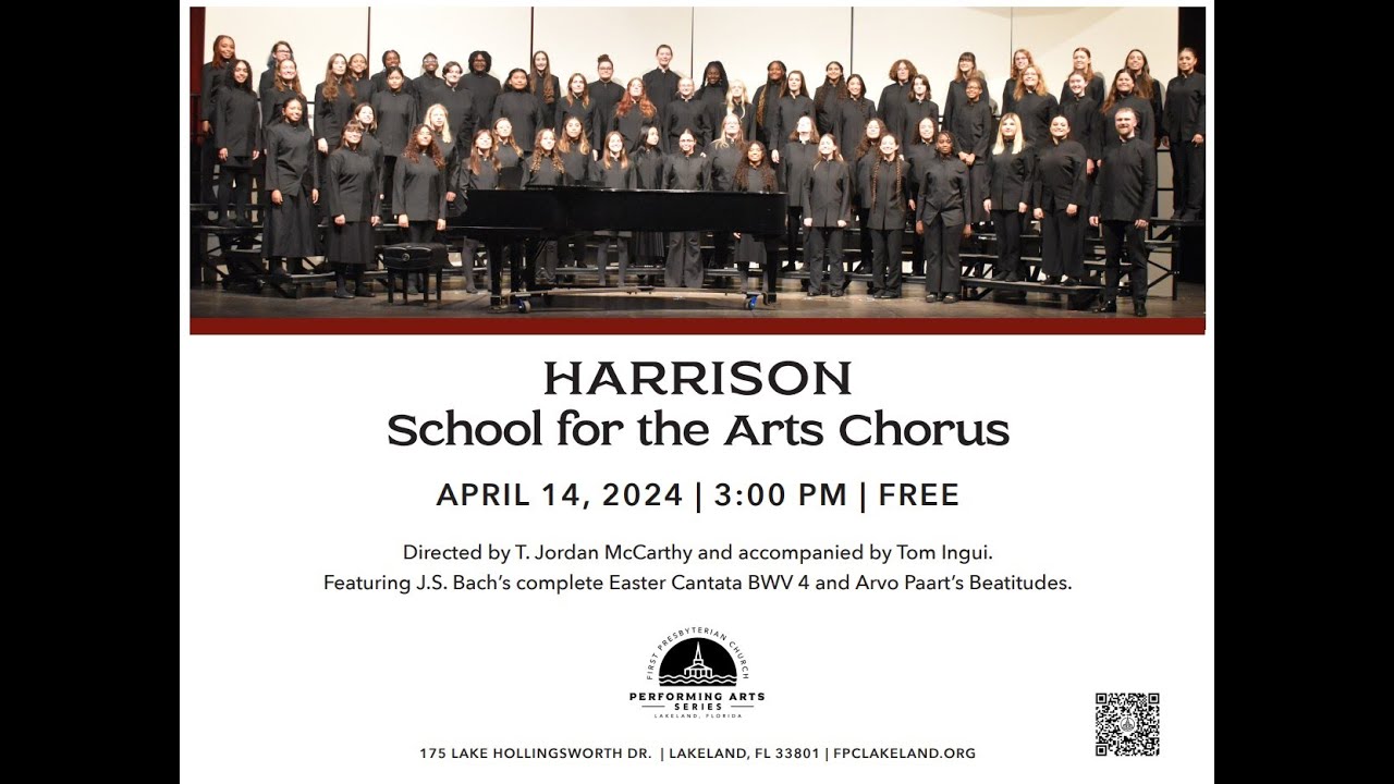Harrison School for the Arts Chamber Singers April 14, 2024 YouTube