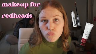 trying makeup products for redheads