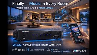 Soundavo WS66i Whole-Home Audio Amplifier