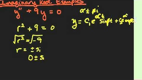 [Math][Differential Equations]-Second Order Homogenous-Imaginary Roots-Advanced Example Video