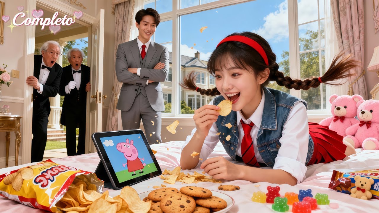 CEO cansado de sua noiva perfeita… ao vê-la comendo lanchinho&bagunçando seu quarto, se apaixonou!