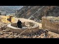 Zagros Nomadic Woman in the Battle for Survival | Building a Stone House by the Khersan River