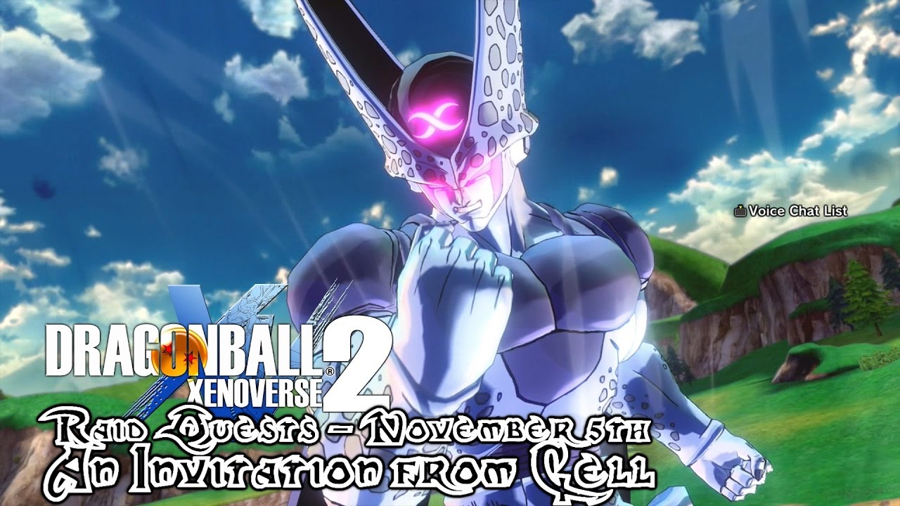 Dragon Ball Xenoverse 2 Raid Quests An Invitation from Cell (November 5th) YouTube