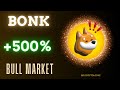 Bitcoin en hausse et bonk monte  500  avant le bull run