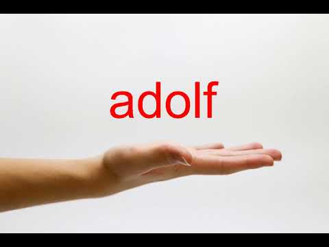 How To Pronounce Adolf - American English