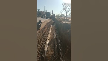Fixing of reinforcement and formwork and excavation for R.C.C Drain