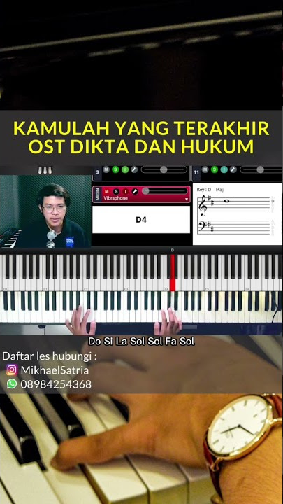 KAMULAH YANG TERAKHIR PIANO TUTORIAL OST DIKTA DAN HUKUM #diktadanhukum #pianotutorial #wilona