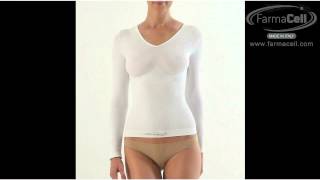 Przeciwcellulitowa i modelująca koszulka z długim rękawem marki FarmaCell - Art. 143.