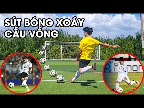 Video CÁCH SÚT XOÁY MÁ TRONG NHƯ QUANG HẢI MESSI | THY... - youtube