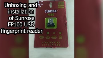 Sunrose FP100 USB fingerprint reader