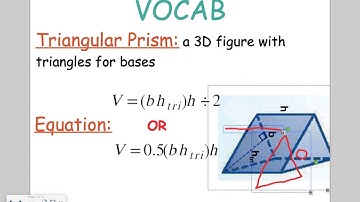 Math 6 - Lesson 10-1B: Volume of Triangular Prisms